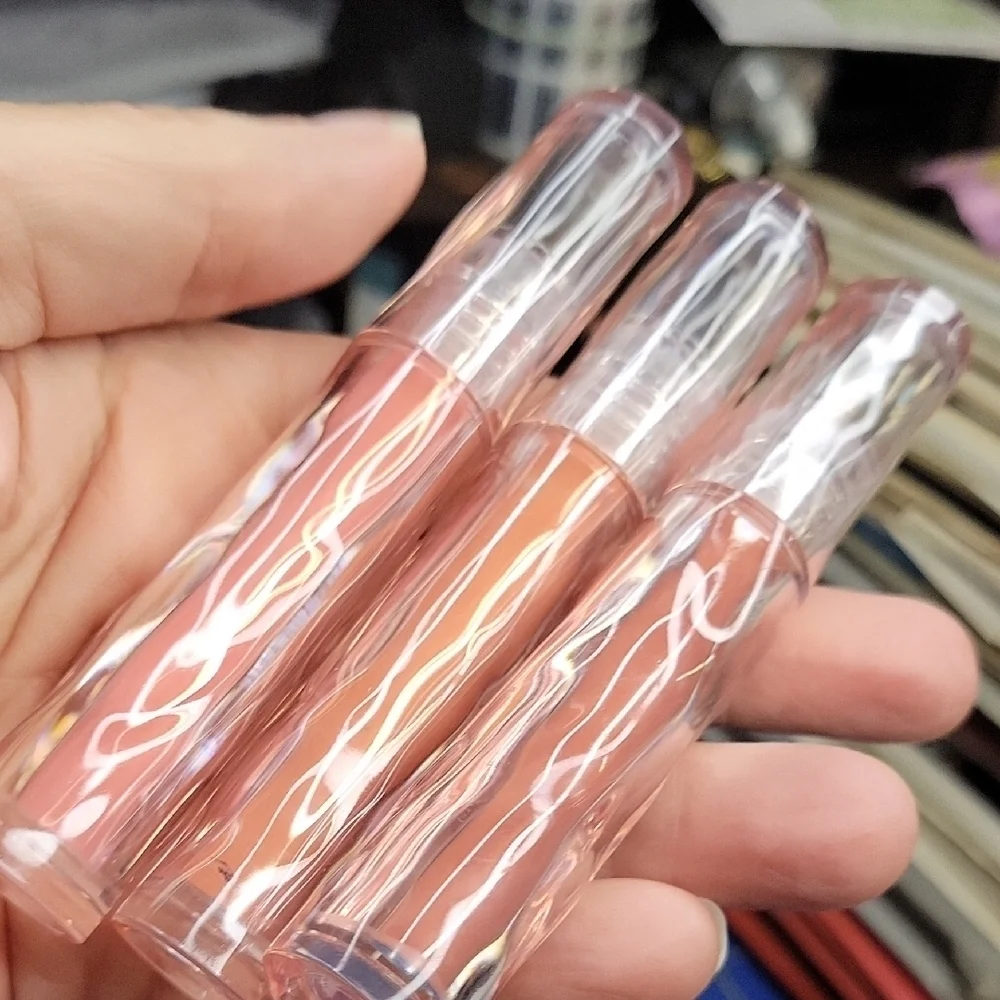 Set of 3 Three Tone Pinkish Lip Gloss Tubes New